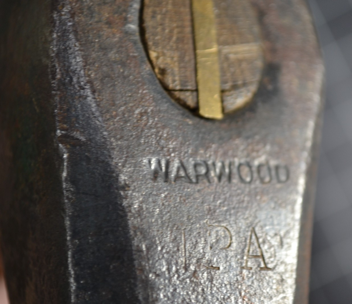 WARWOOD - X37X - BLACKSMITH STRIKING ROUNDING HAMMER - 4# HEAD - ALL ORIGINAL