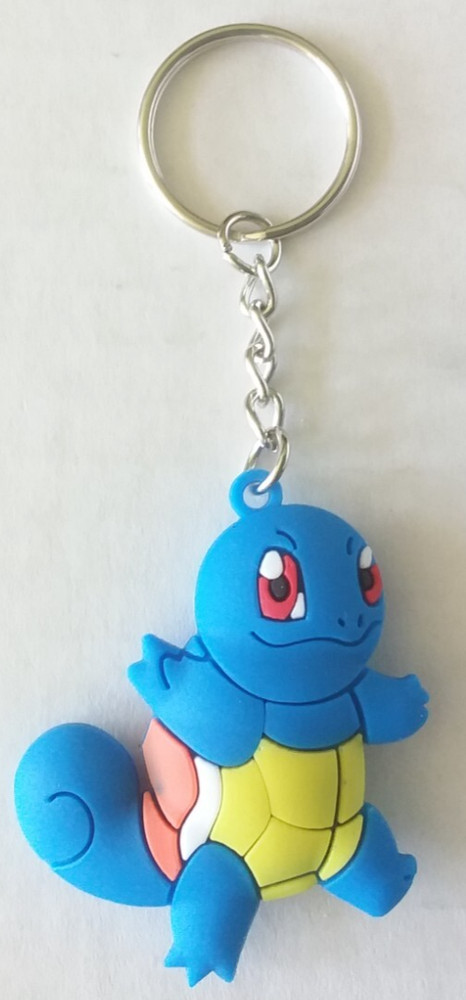 Pokemon Squirtle double-sided rubber keychain