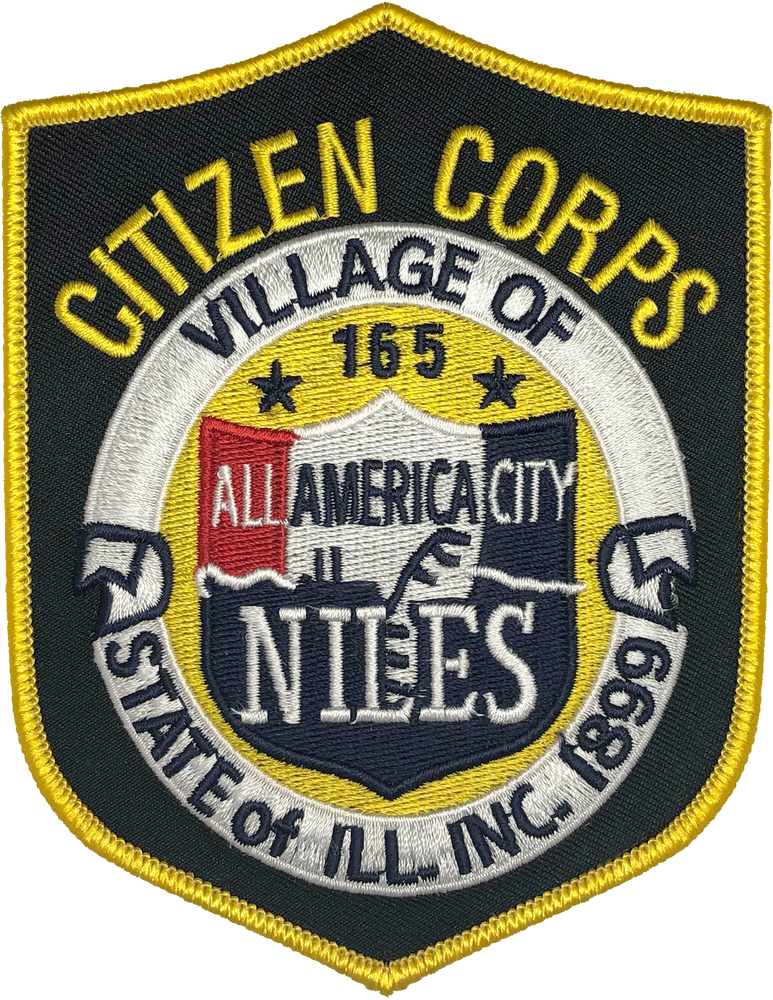 NILES POLICE DEPARTMENT SHOULDER PATCH: Old Version Citizen Corps