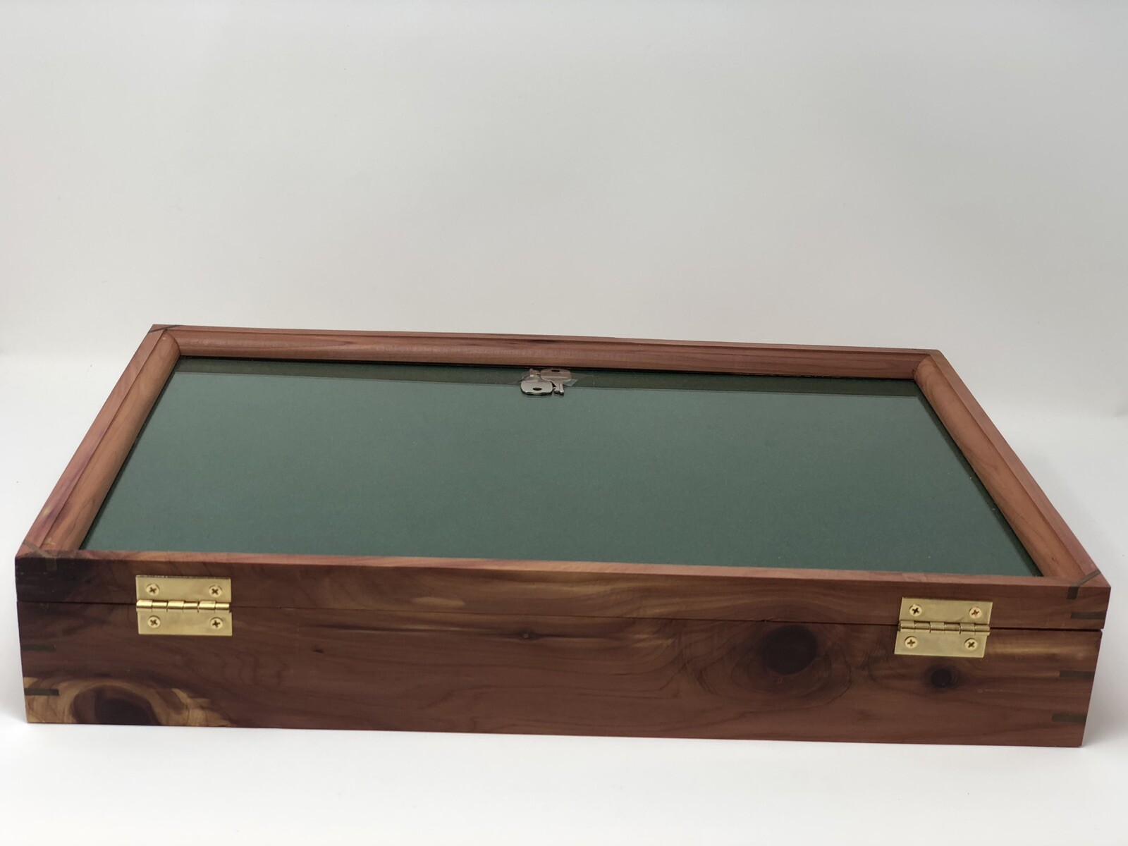 Cedar Wood Display Case 12 x 18 x 3 for Arrowheads Knifes Collectibles & More