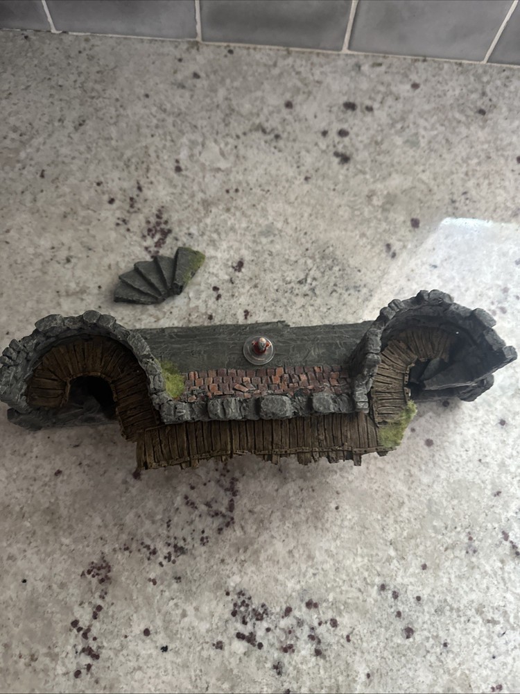 Secret Entry GateDwarven Like Forge Miniature Modelism hand-painted lighted