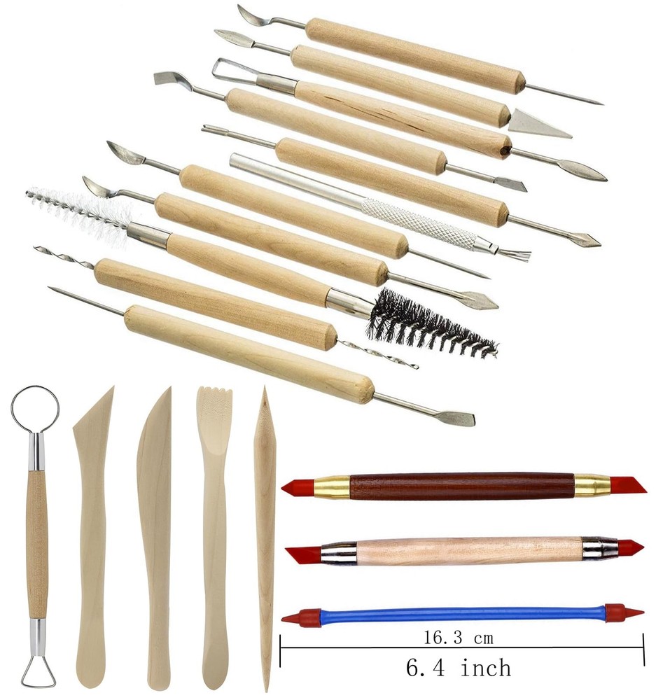 Pottery Sculpting Tools 32pcs Ceramic Clay Carving Tools Set For Beginners Exper