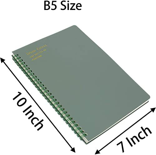 4 Pack Spiral Bound Graph Notebook Grid Paper Journal for School Office