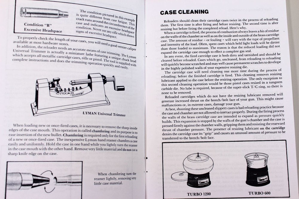 Lyman Reloading Cast Bullet Guide User Manual Instructions Operators Owners