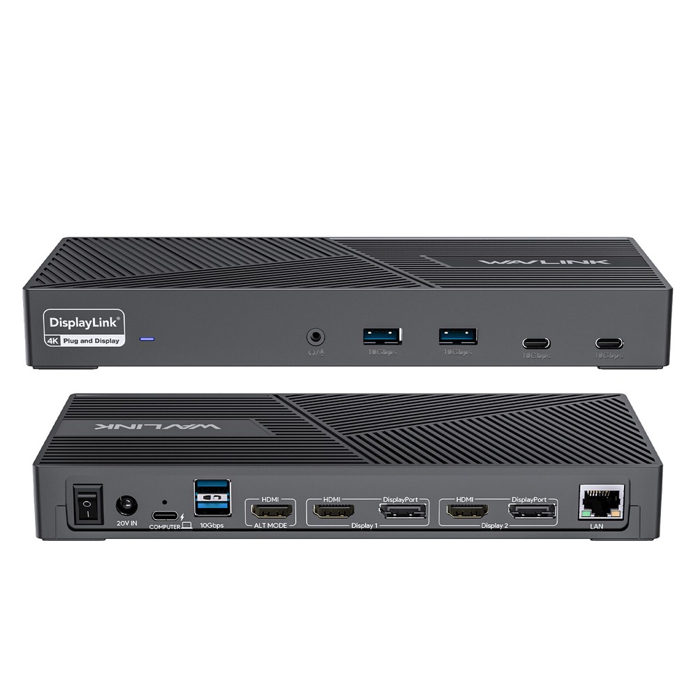 WAVLINK 15-in-1 USB-C Docking Station Triple Display DisplayLink Dock 100W PD
