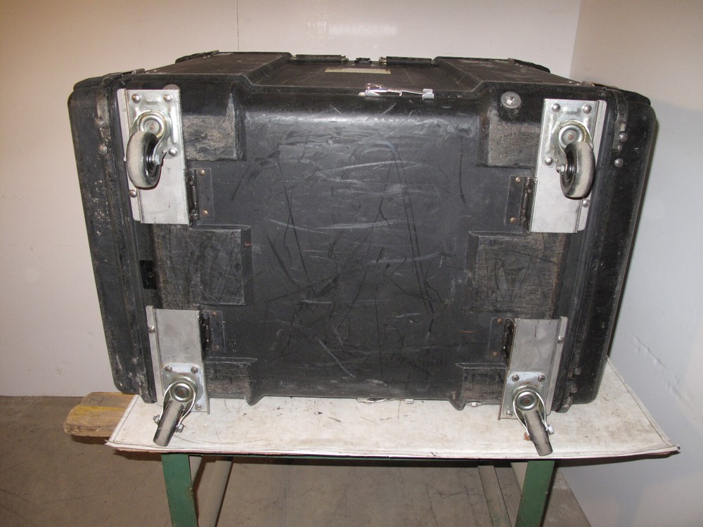 Rackmount 14U 19x24 Wheeled ECS Composite Shockmount Electronics Equip Case TSC