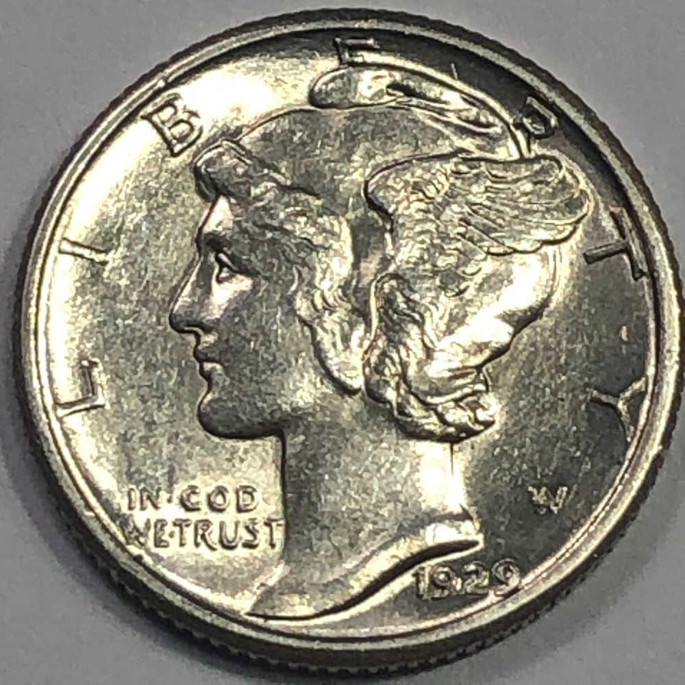 1929  Uncirculated Mercury Silver Dime -  #19782