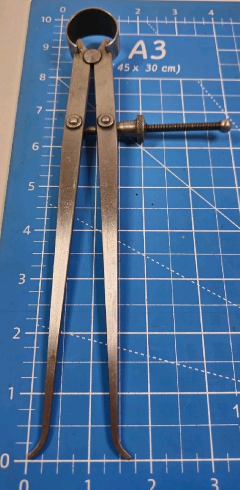 Vintage Lufkin 8½" Spring Inside Caliper Machinists Tool