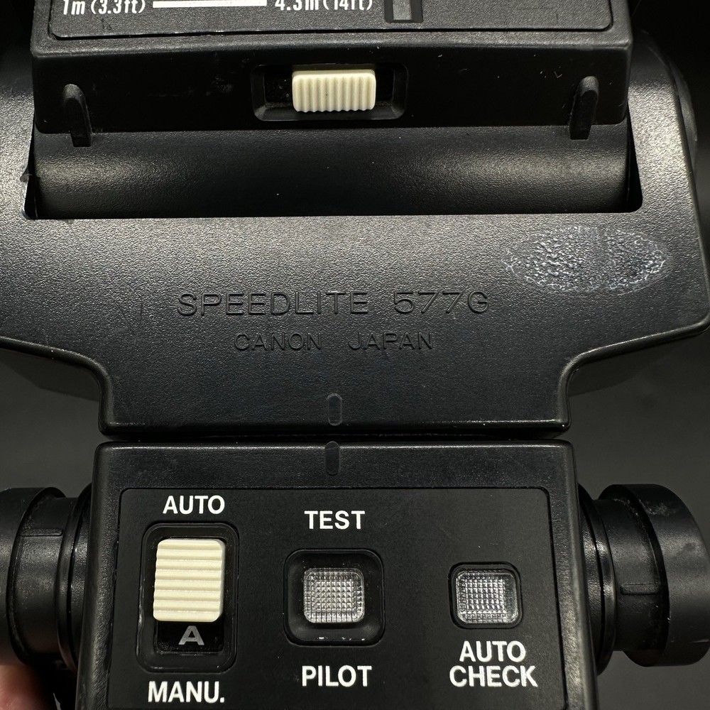 Canon Speedlite 577G Flash Unit & Transistor Pack G, Sensor Unit G20,Bracket