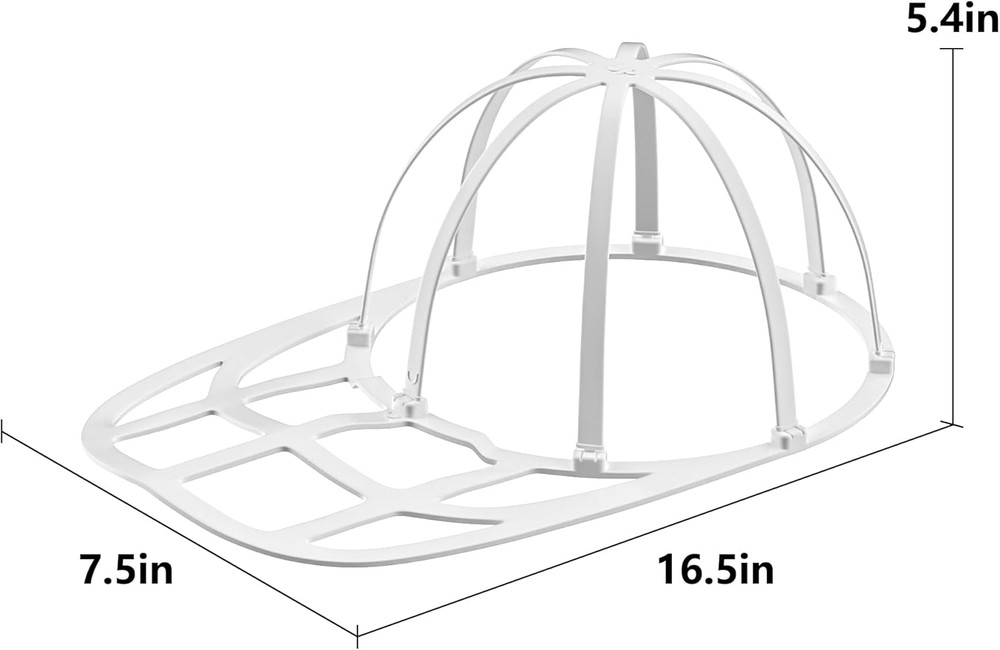 Hat Washer Cage With Snap Lock Machine/Dryer Safe Compact Hat Cleaner For Base