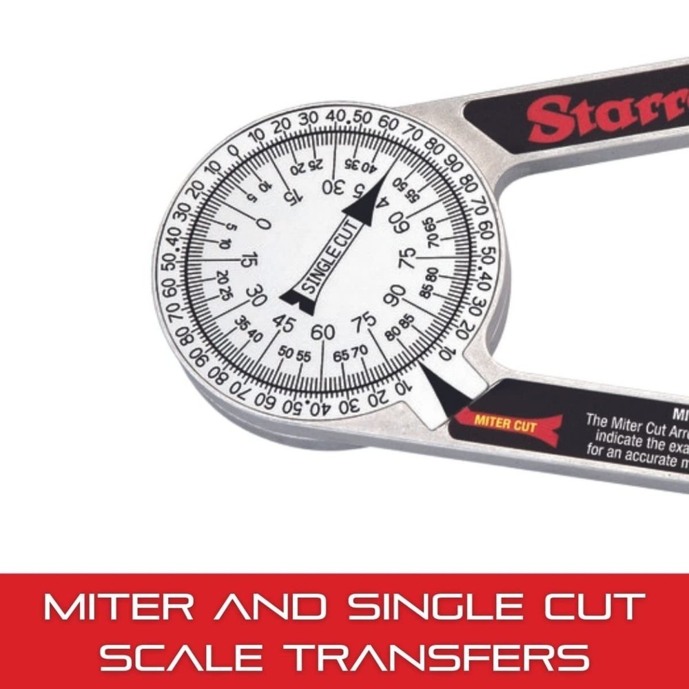 Compact 7-Inch ProSite Miter Protractor with Dual Laser Scales for Precision