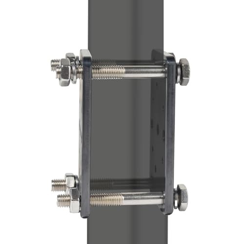 Heavy-Duty Forklift Pillar Mount, Square Pillar Mount W/ Two Adjustable Arm