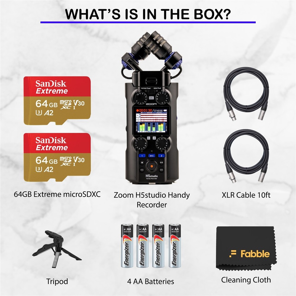 Zoom H5 Studio Handy Recorder Bundle