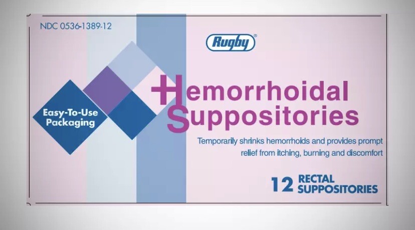 2 Boxes- Hemorrhoidal Suppositories Rugby 12 ct each