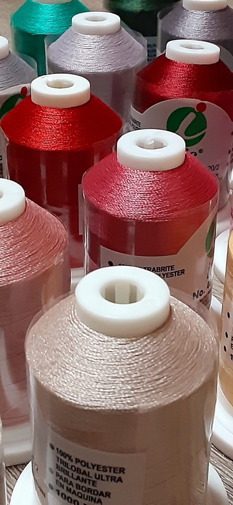 Embroidery Thread Polyester, Set of 27 Mini King Spools,1100yds,40w