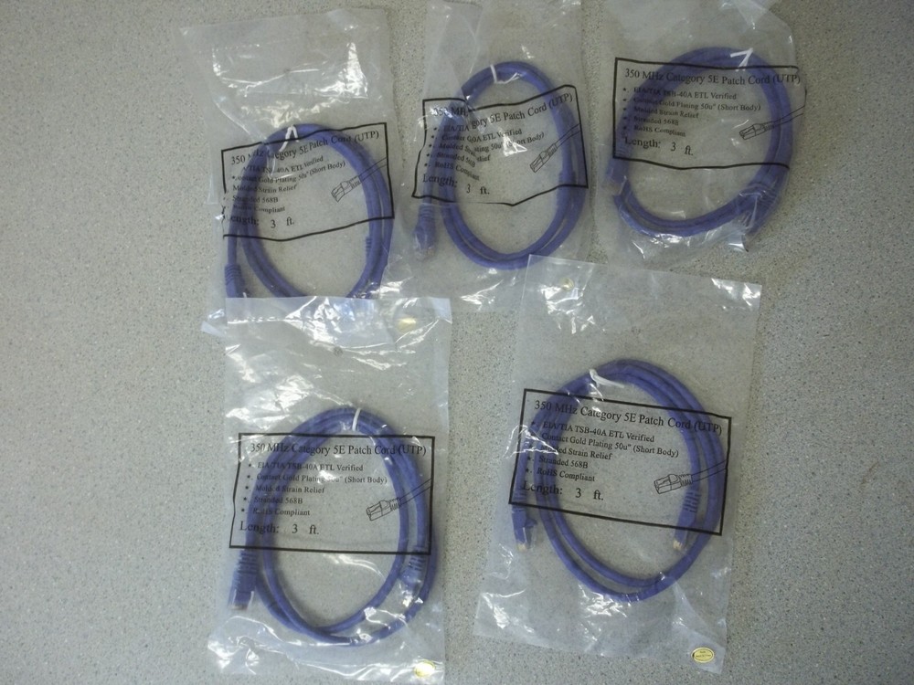 CAT 5E Patch Panel CAT 5E Patch Cords CAT 5E Modular Plugs