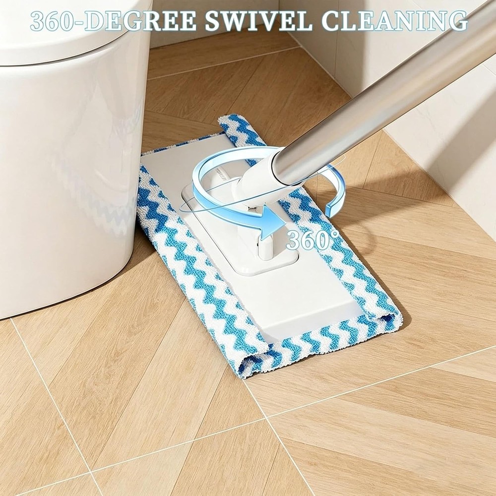 Snap Grip Mini Mop,Disposable Dust Mop,Zero Touch Mini, Convenient Cloth Chang