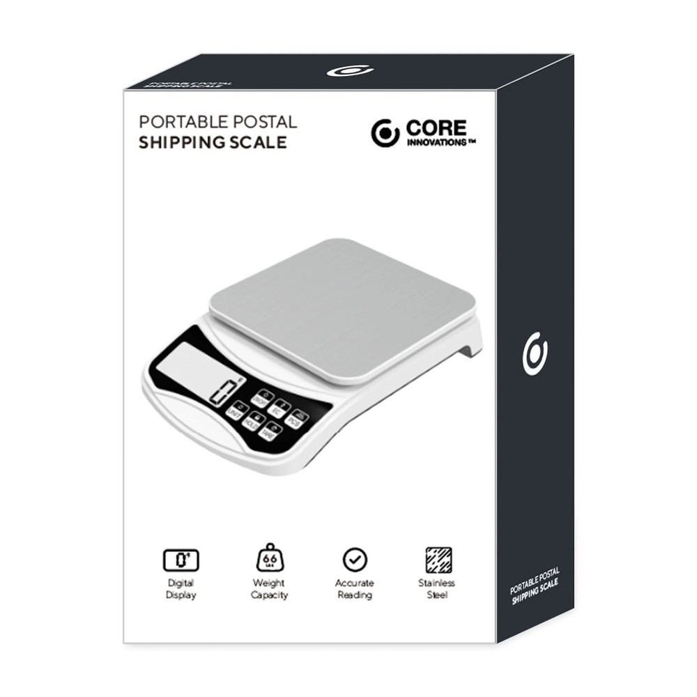 Core Innovations CPS550 Digital Postal Shipping Scale – 66 lb Capacity