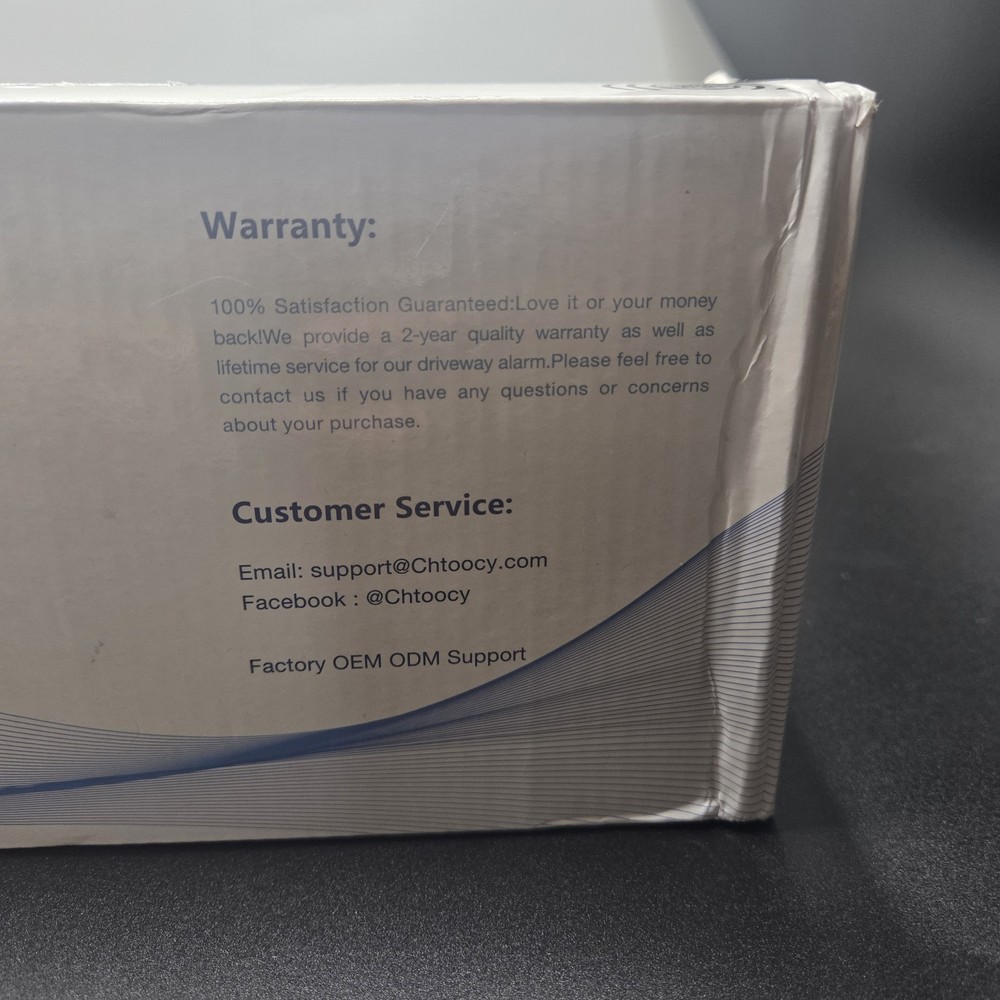 Chtoocy Solar wireless input alarm system with motion sensor exterior