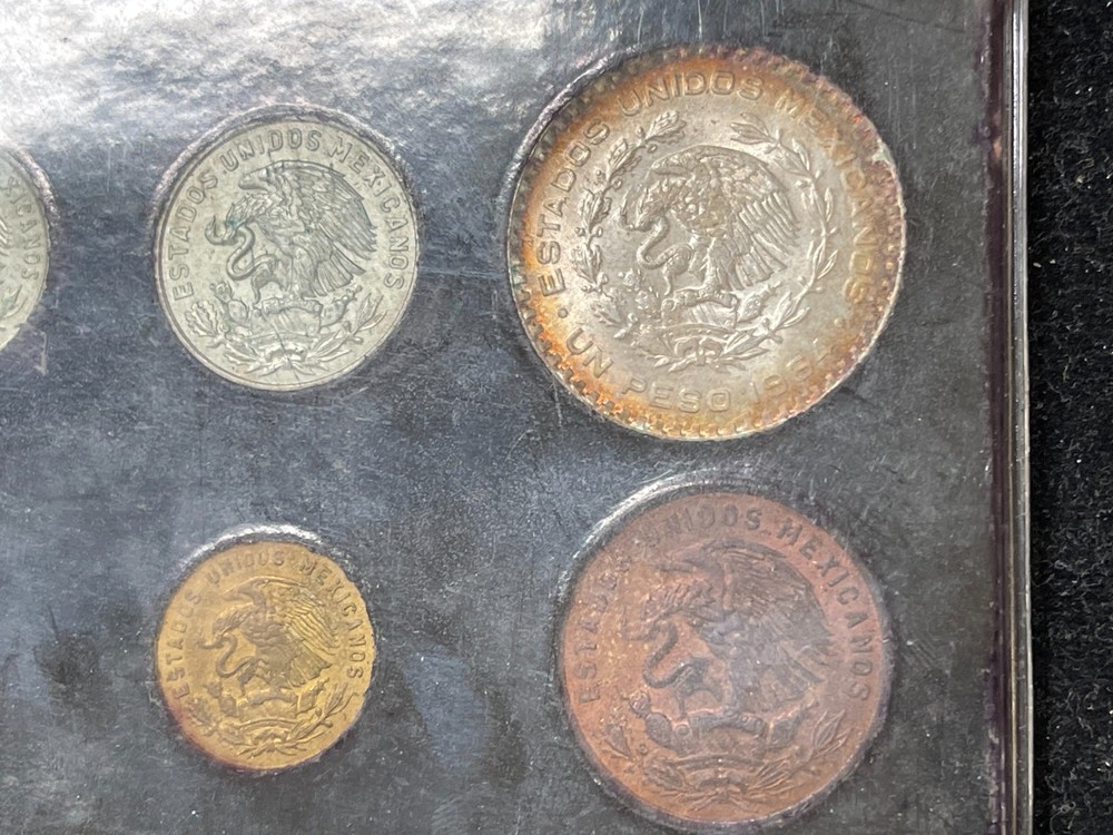 1964 Mexico 6 Coins Mint Set