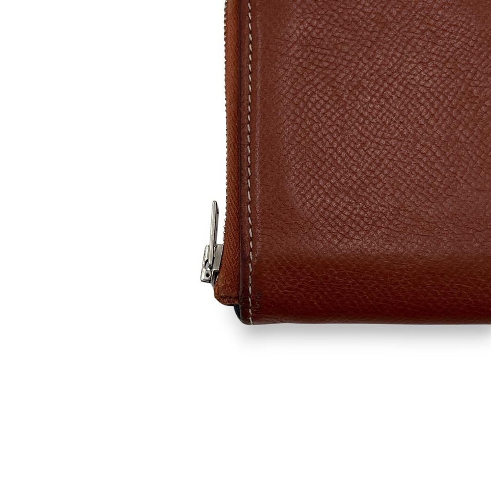 Azap Coin Case Silk In Compact Round Zip Leather