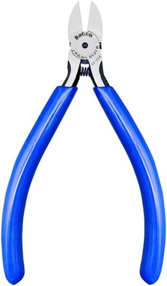 Wire Cutters, 5 Inch Precision Diagonal Cutters, Spring Loaded Side Cutting P...