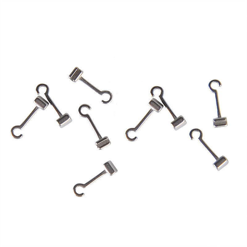 Dental Orthodontic Crimpable Hook Long Curved LEFT&RIGHT 20 Pcs Question Hook