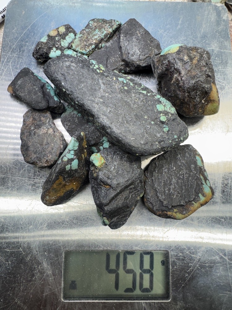 Moon River turquoise rough stabilized