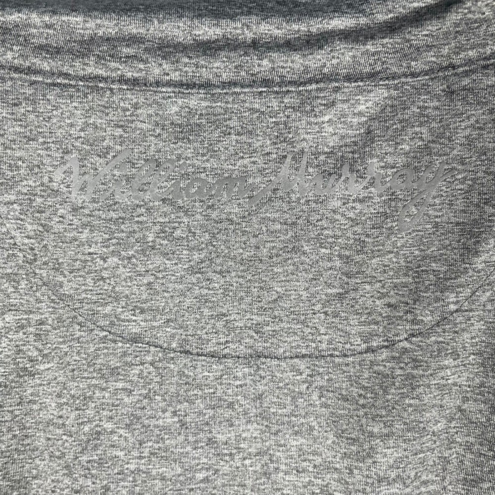 William Murray Quarter Zip Pullover Mens XL Grey Heathered Golf Performance Top