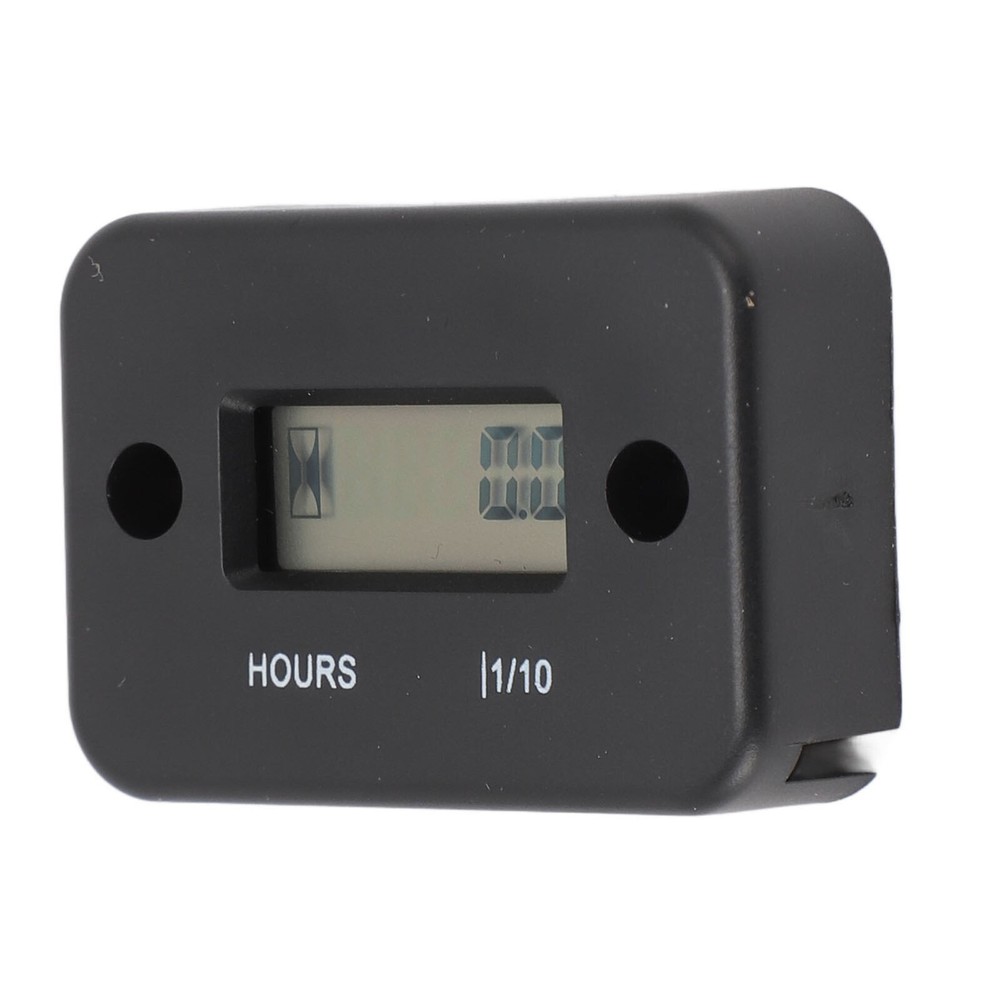 Digital Hour Meter High Accuracy LCD Display Mini Waterproof Engine Hourmeter