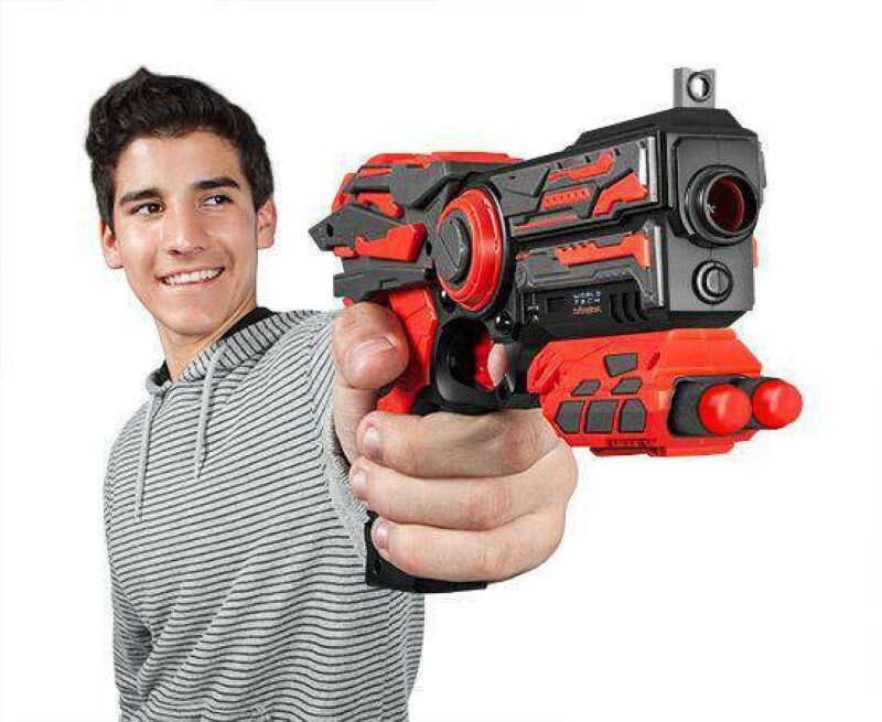 World Tech Warrior Spring Pump Swift Dart Blaster With 6 Blaster Darts