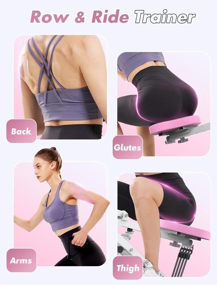 Space-Saving Home Squat Machine with 4 Resistance Bands - Easy & Effective