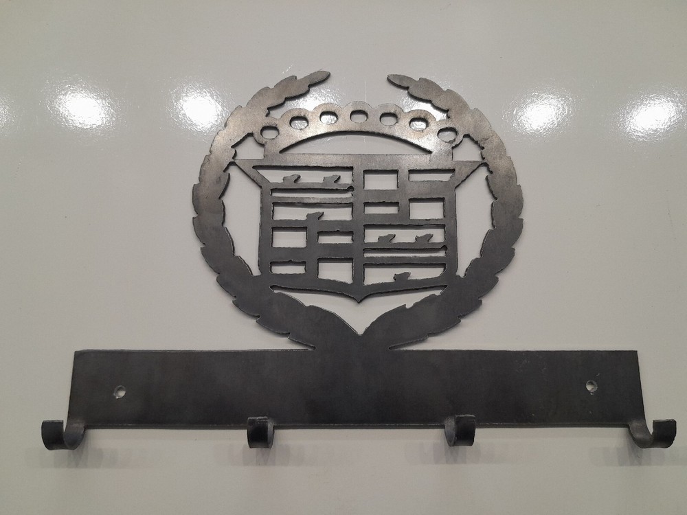 Custom Cut Cnc Key Holder Cadillac Logo