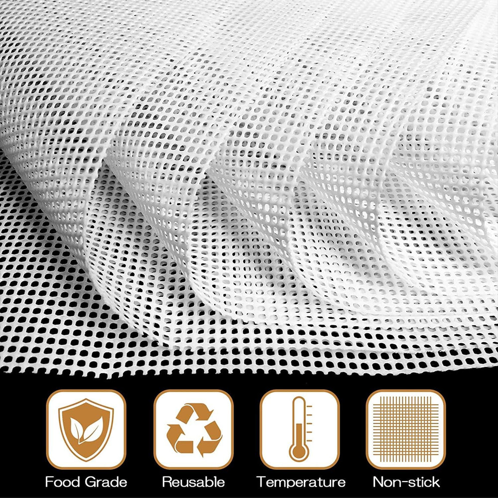 (6 Pack) Silicone Dehydrator Sheets, Non Stick Dehydrator Mats for Fruit Dryer M