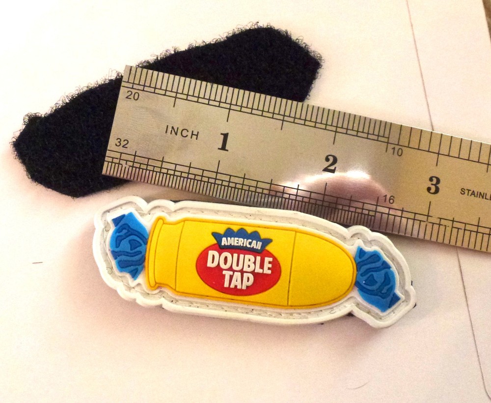 Double Tap PVC Gun Patch Tactical Special Forces Rubber PVC Morale Patch