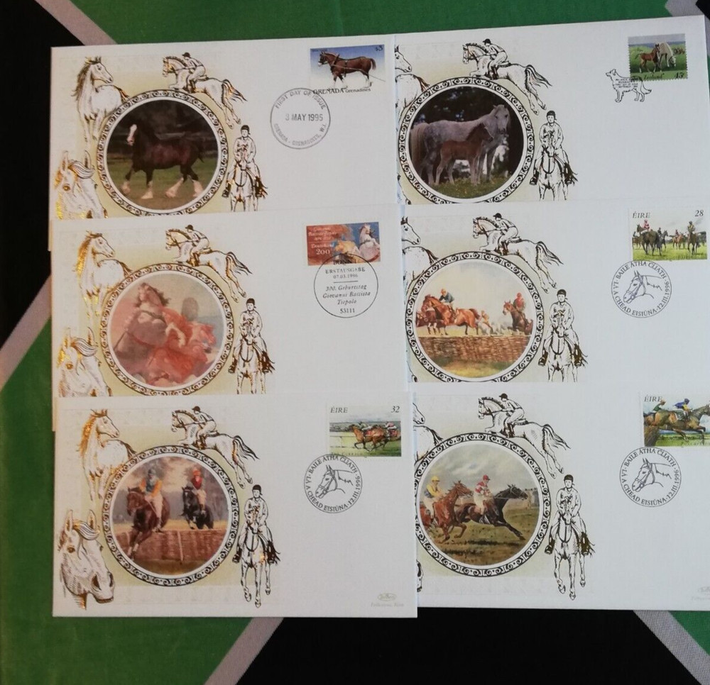 FDC & commemorative covers - HORSES