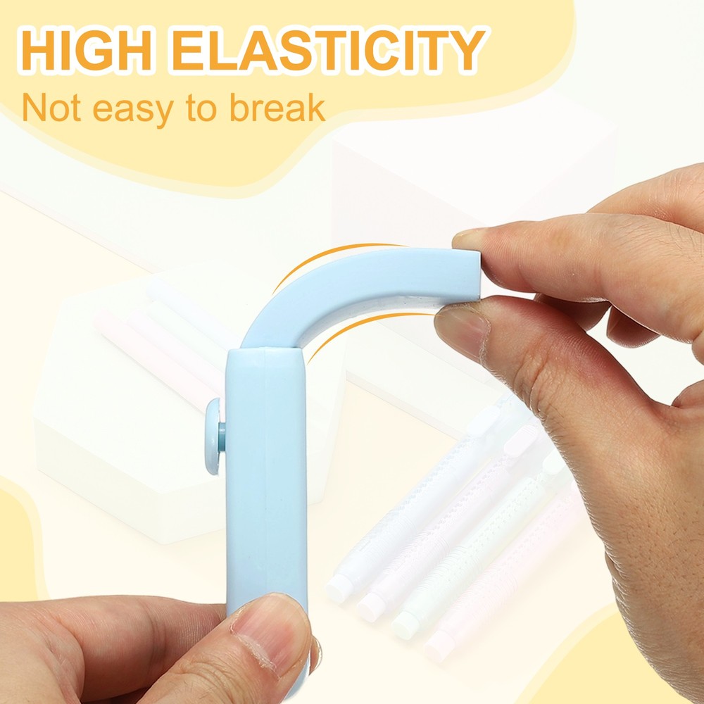 5 Pack Erasers, Pencil Erasers Large Eraser Push Pull Cute Soft, Blue