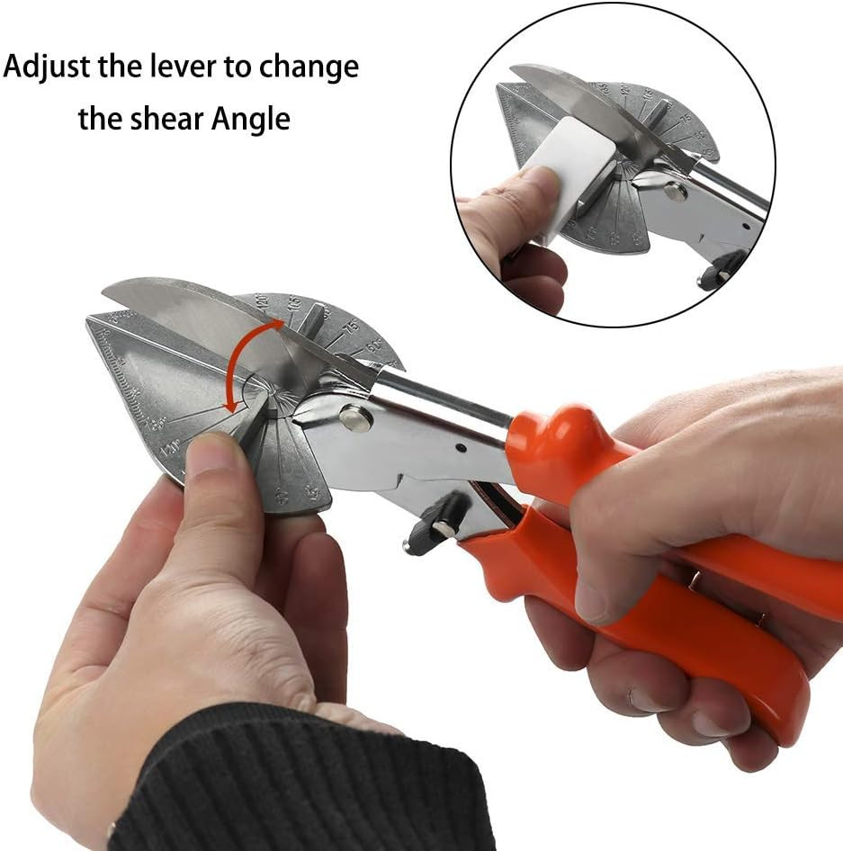 Multi-Angle Miter Shear Cutter - 45°-135° Adjustable Trim Scissors