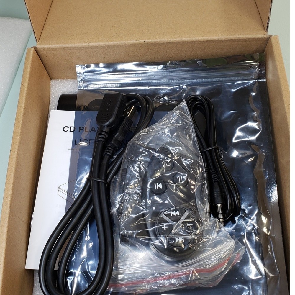 Homlab Cd Player - External Car CD Player with remote and USB cable