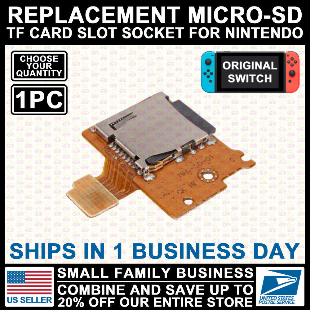 OEM Micro SD TF Card Reader HAC-SD-01 HAC-001 For Nintendo Switch Replacement