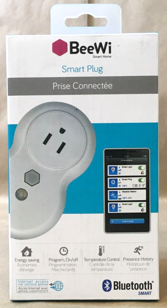 BeeWi Bluetooth Smart Plug BBP200A1US Socket Outlet IOS ANDROID ✅❤️️✅❤️️ NEW