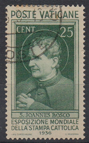 VATICAN 1936 25c CATHOLIC PRESS FU (ID:509/D35948)