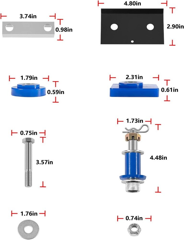 Engine Hood Hinge Pivot Bolt for Peterbilt 378 379, Mounting Bolt Kit