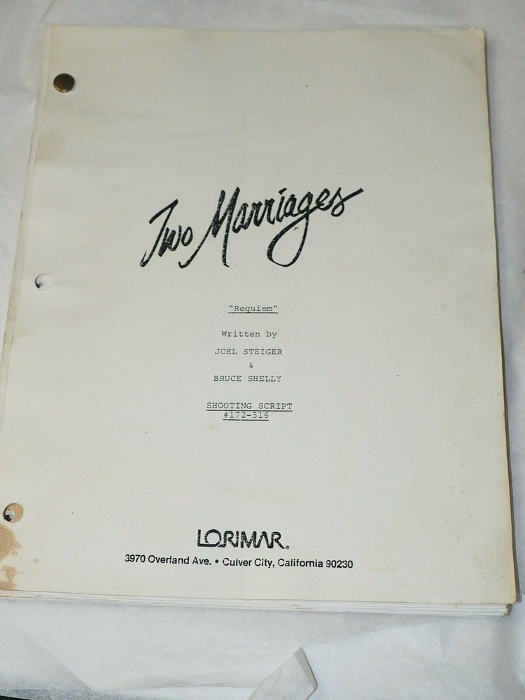Two Marriages episode" Requiem" Original SHooting SCript 192-516 March 1984
