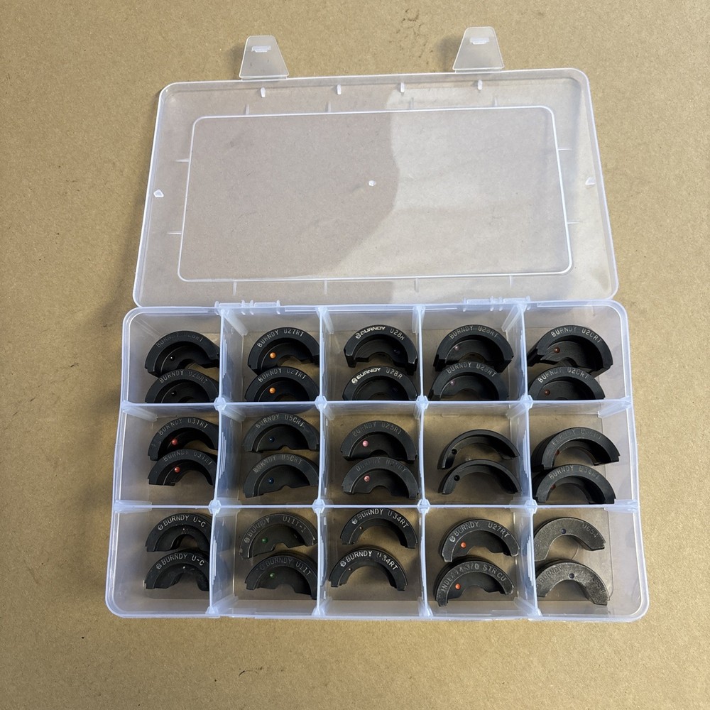 Burndy 15 Piece Index Crimping Crimper Tool Die Set