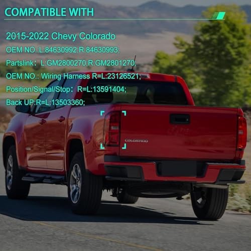 Tail Light Assembly for 2015-2022 Chevy Colorado - Left Driver Driver Side (LH)