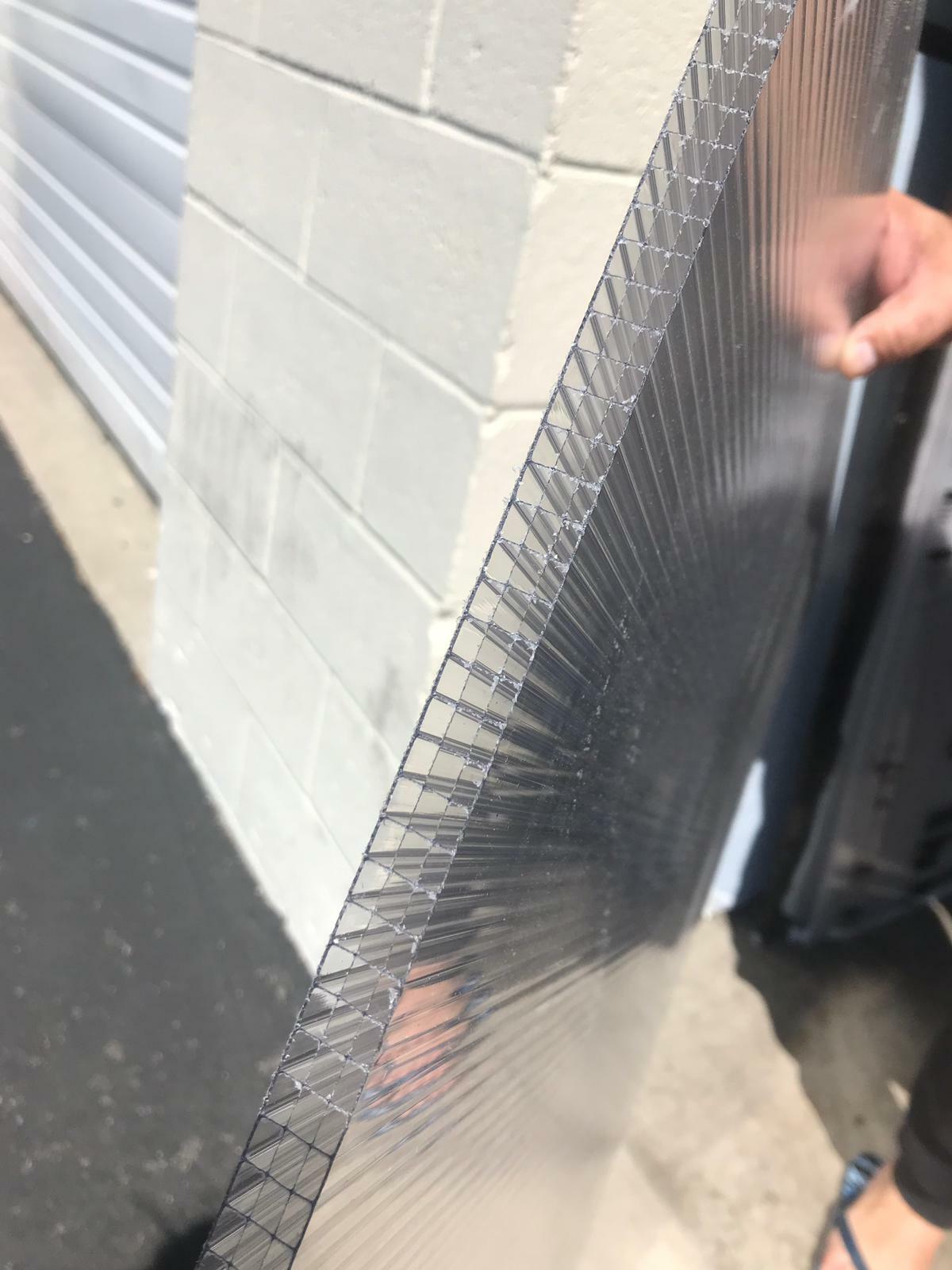 PAC OF 2 PANELS 24'' x 48'' x 8 mm (5/16) CLEAR POLYCARBONATE SHEETS +H CONNECT