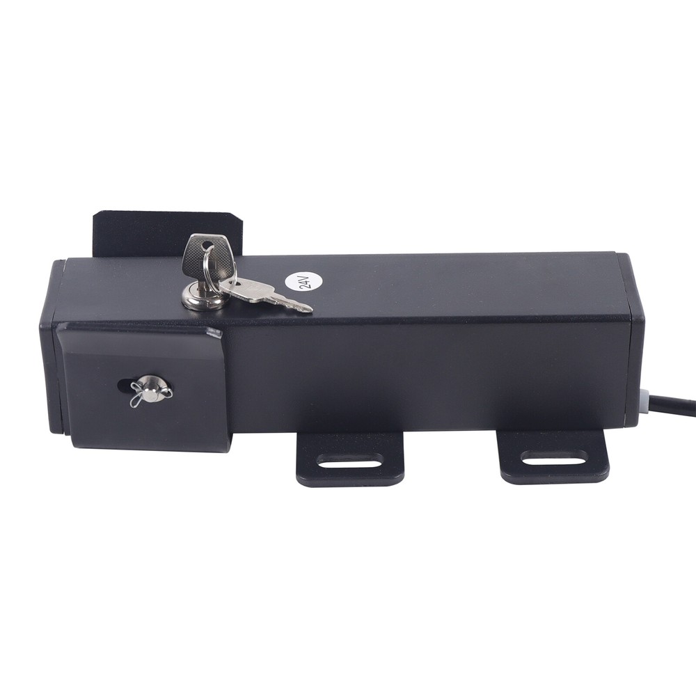 Black Electric Gate Lock Automatic Swing Sliding Gate Opener +Remote Control
