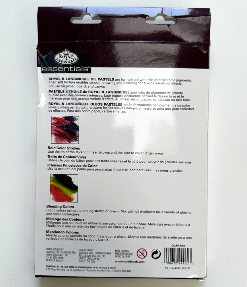 Royal Langnickel Essentials Oil Pastels 48 pc