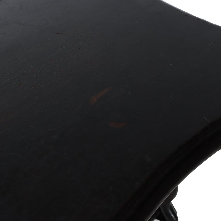 Ebonized Cherry Cut Out Side Table C1900